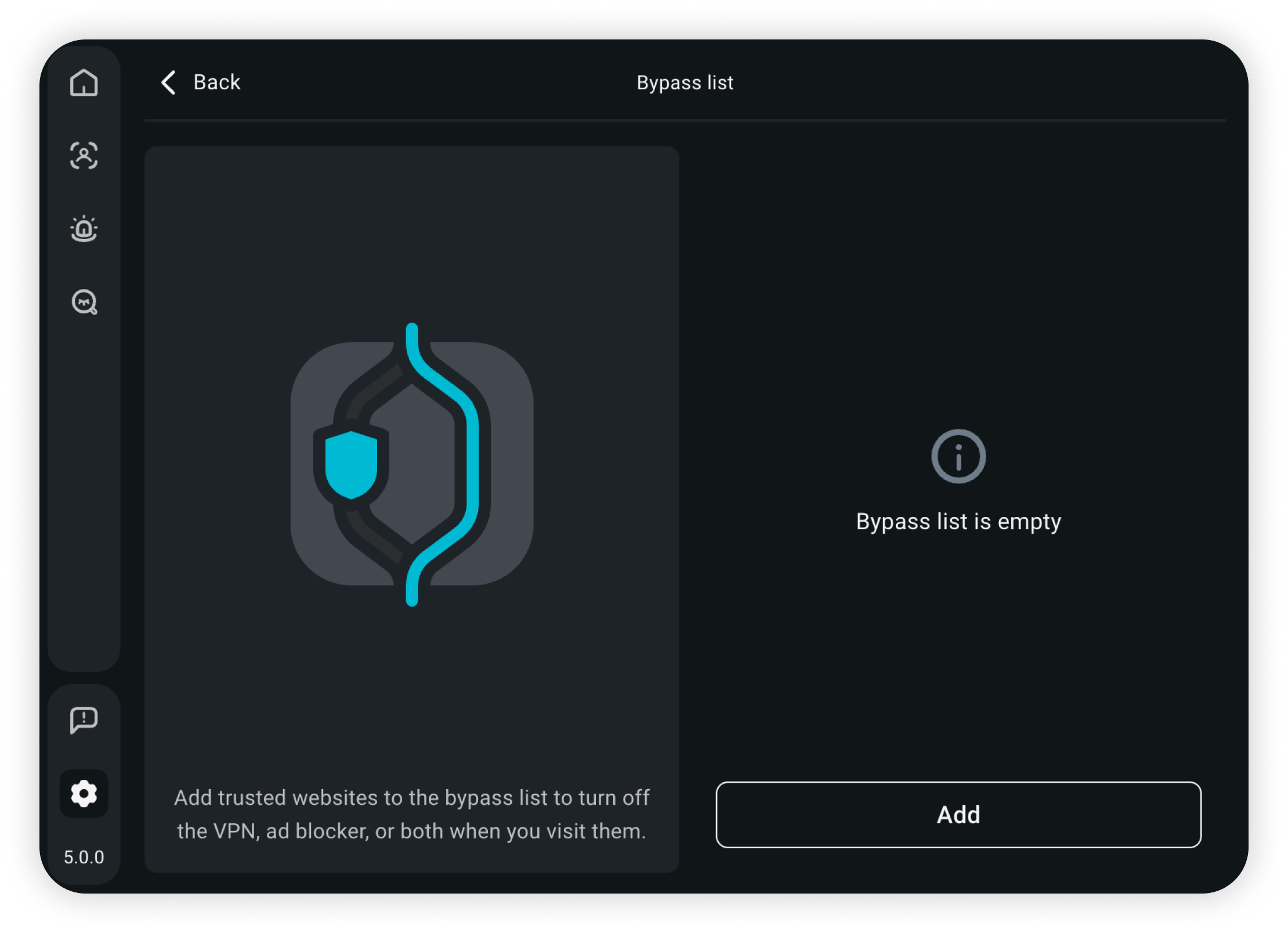 Gives you precise control over your connection